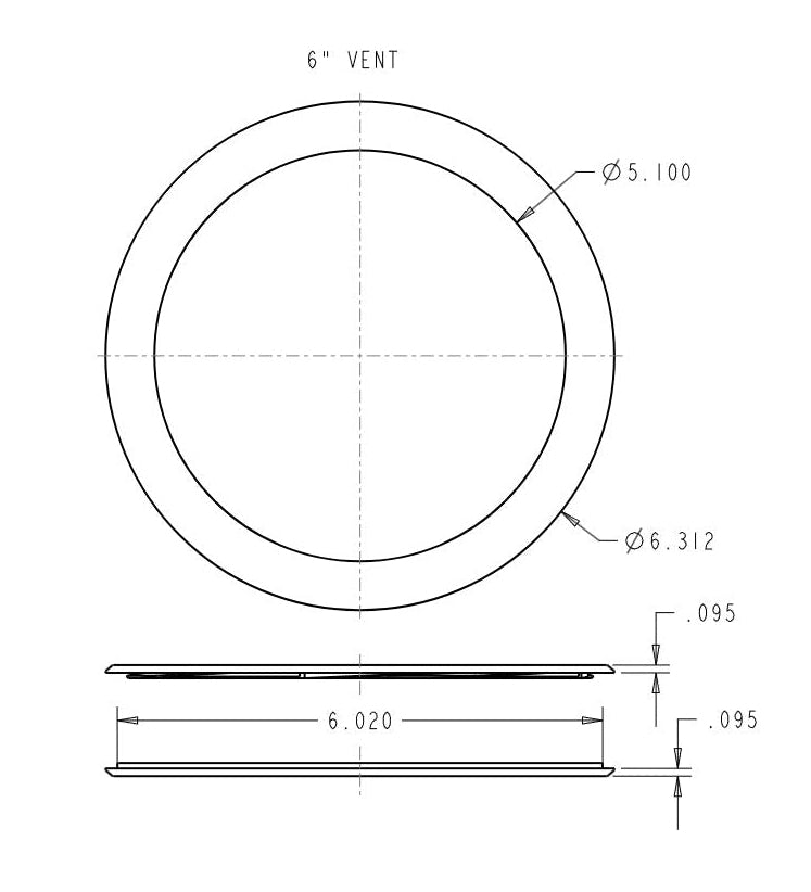 EZ Vent - 6 Inch (3 Pack)